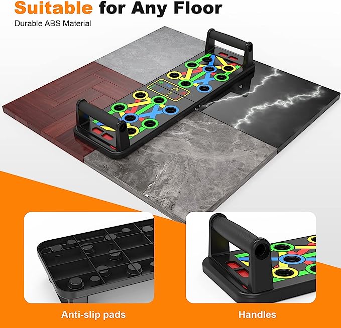 Push up board 14 in 1 Push-Up Rack Board Training Sport Workout Fitness Gym Equipment Push Up Stand for ABS Abdominal Muscle Building Exercise