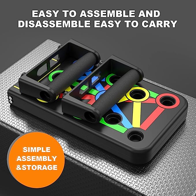 Push up board 14 in 1 Push-Up Rack Board Training Sport Workout Fitness Gym Equipment Push Up Stand for ABS Abdominal Muscle Building Exercise