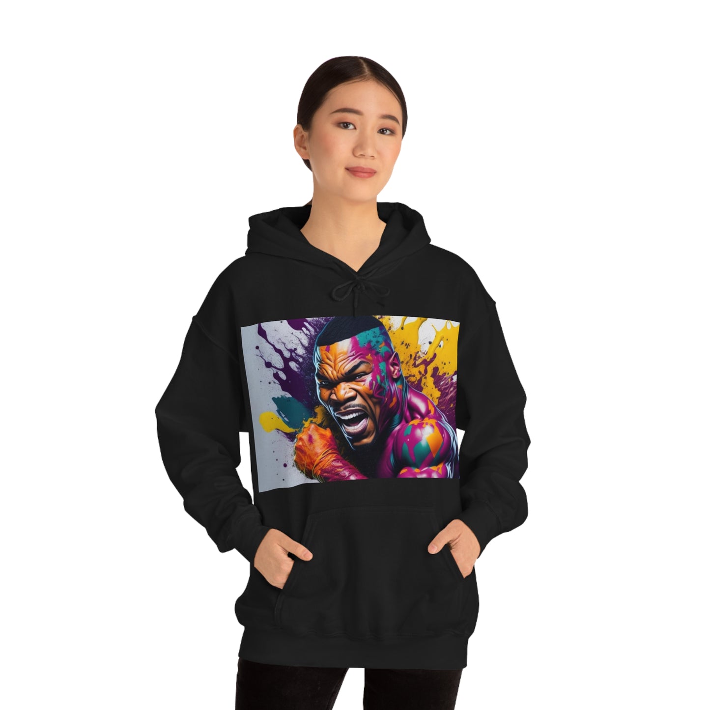 colorful mike tyson Hooded Sweatshirt