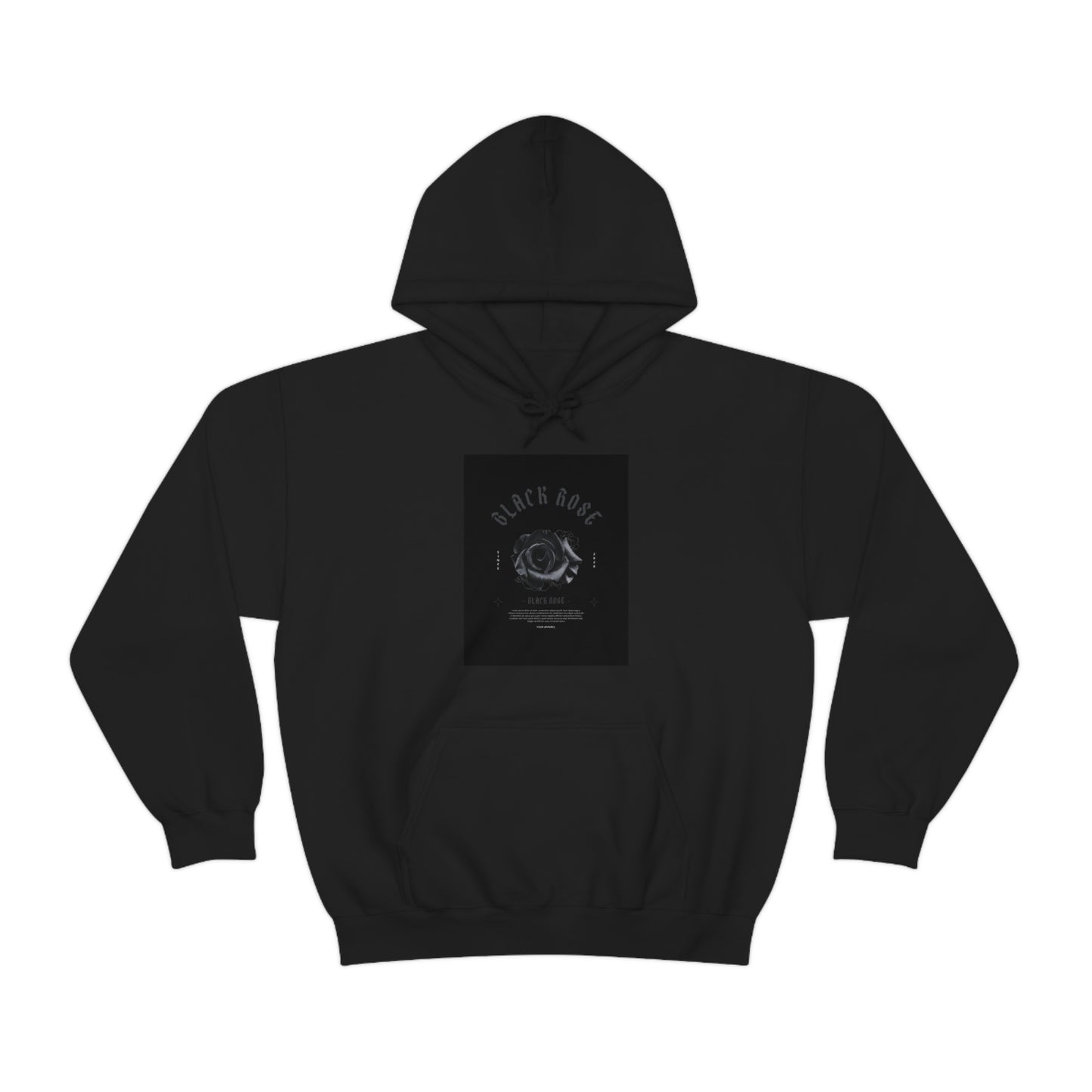 Black rose Hooded Sweatshirt