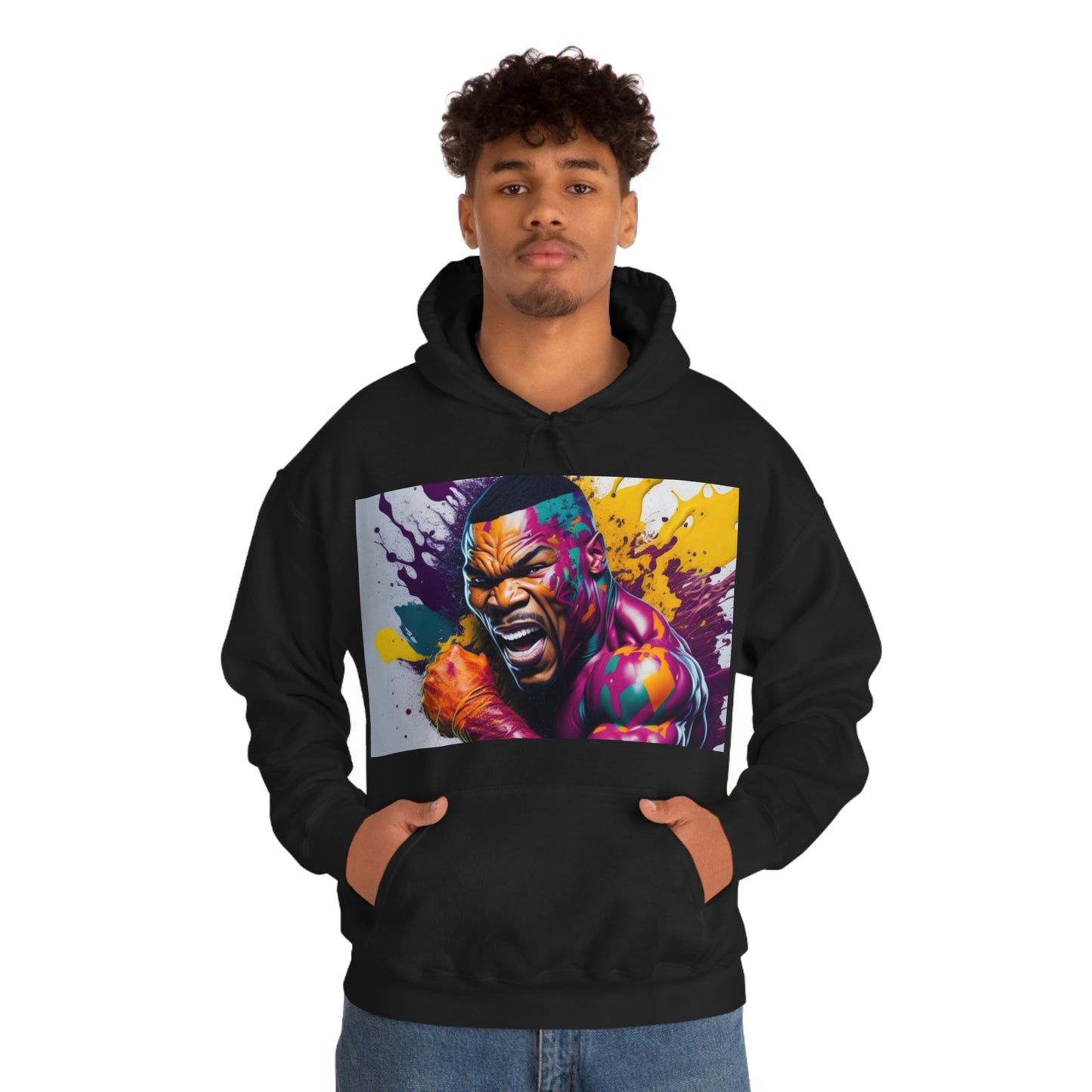 colorful mike tyson Hooded Sweatshirt