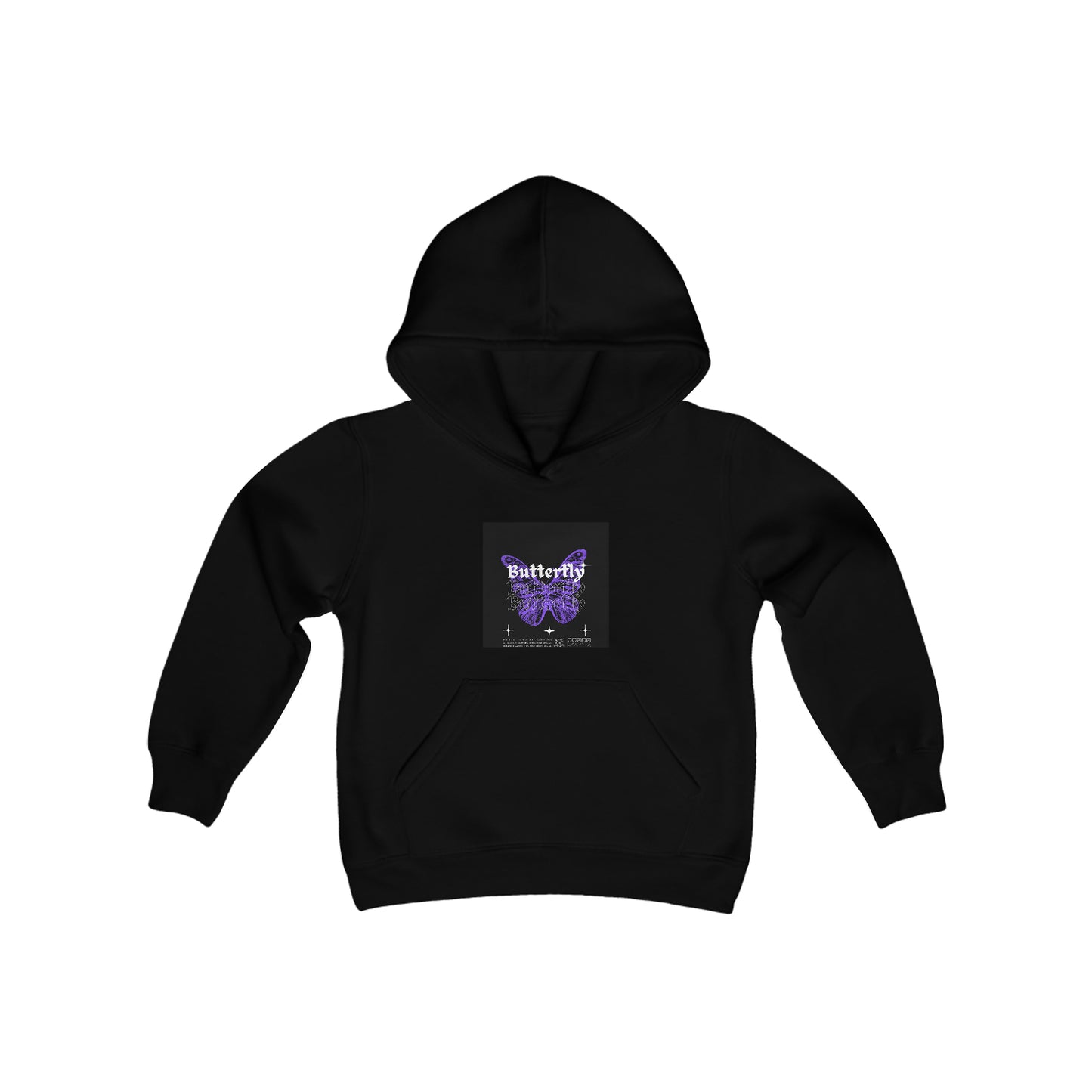 Purple butterflies Hooded Sweatshirt