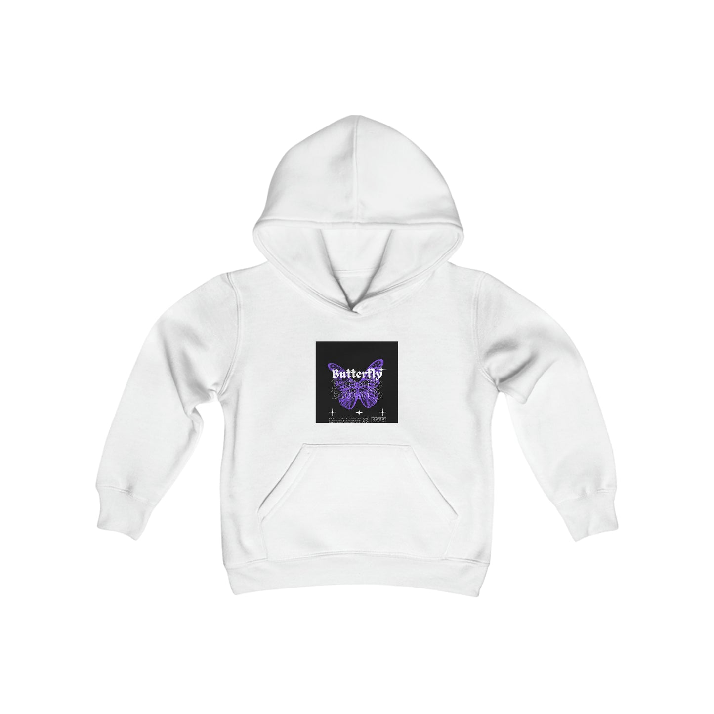 Purple butterflies Hooded Sweatshirt