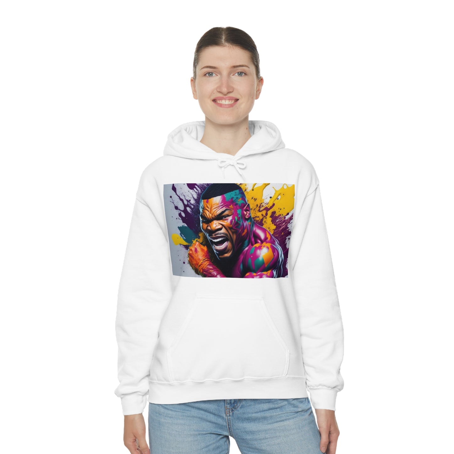 colorful mike tyson Hooded Sweatshirt