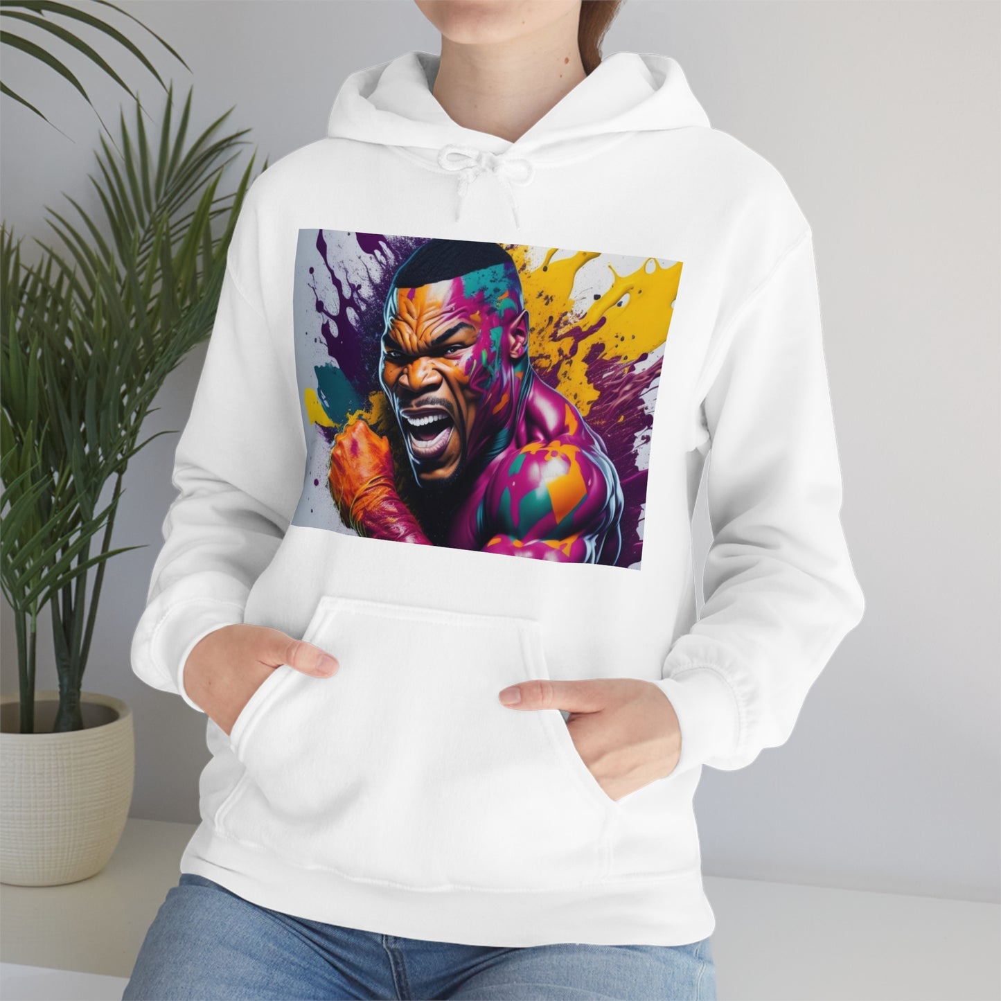 colorful mike tyson Hooded Sweatshirt