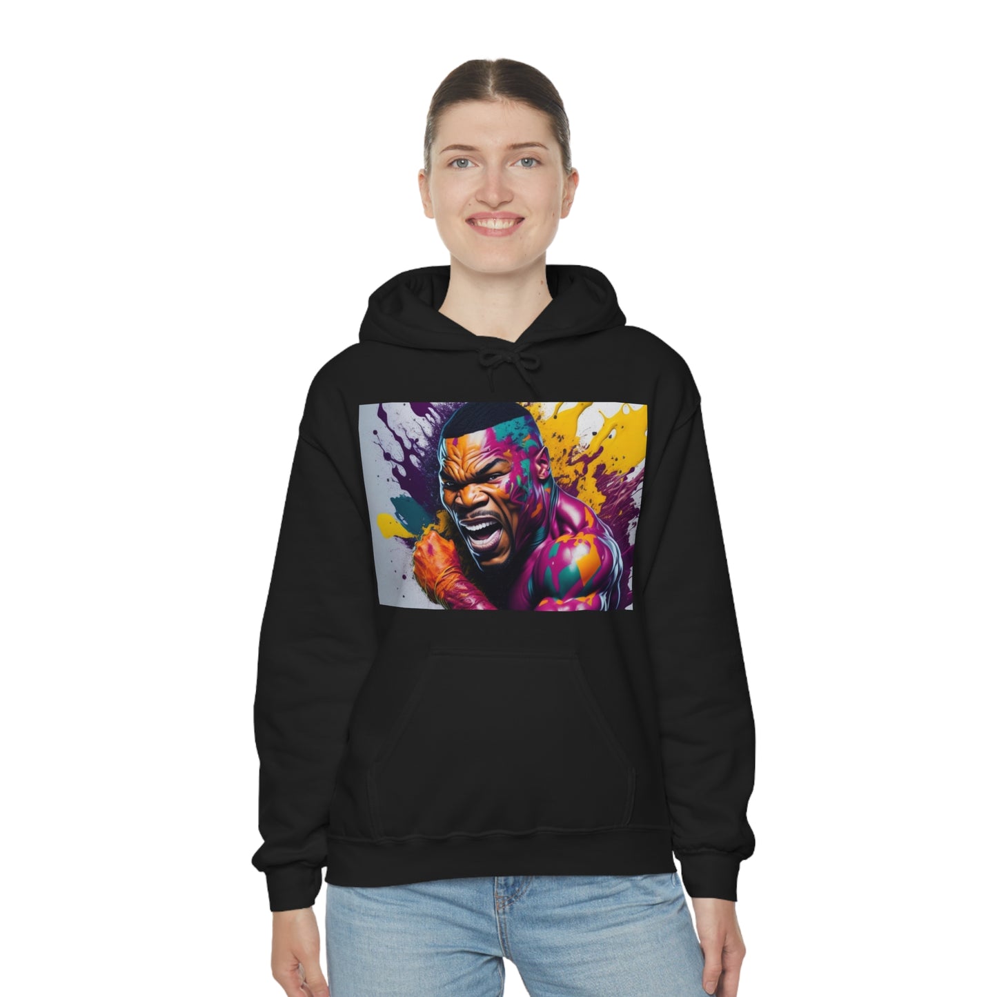 colorful mike tyson Hooded Sweatshirt