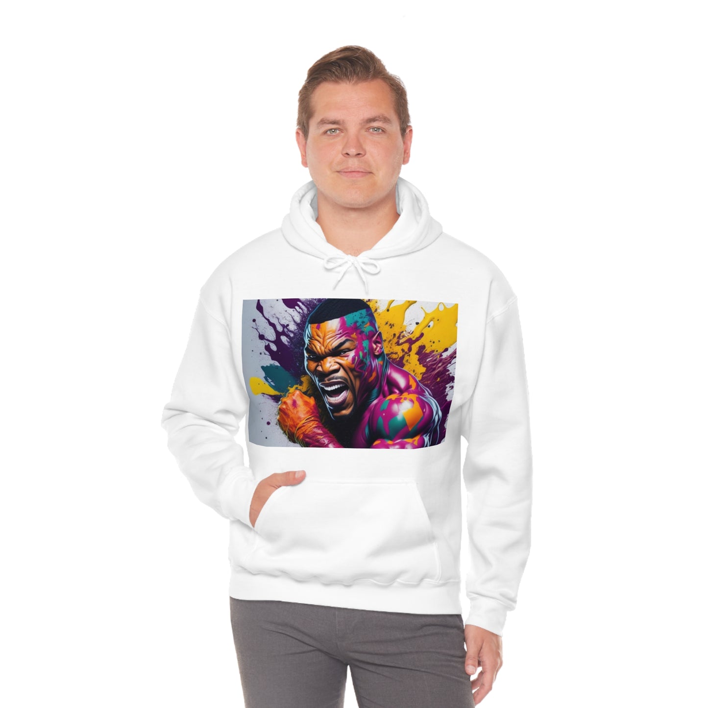 colorful mike tyson Hooded Sweatshirt