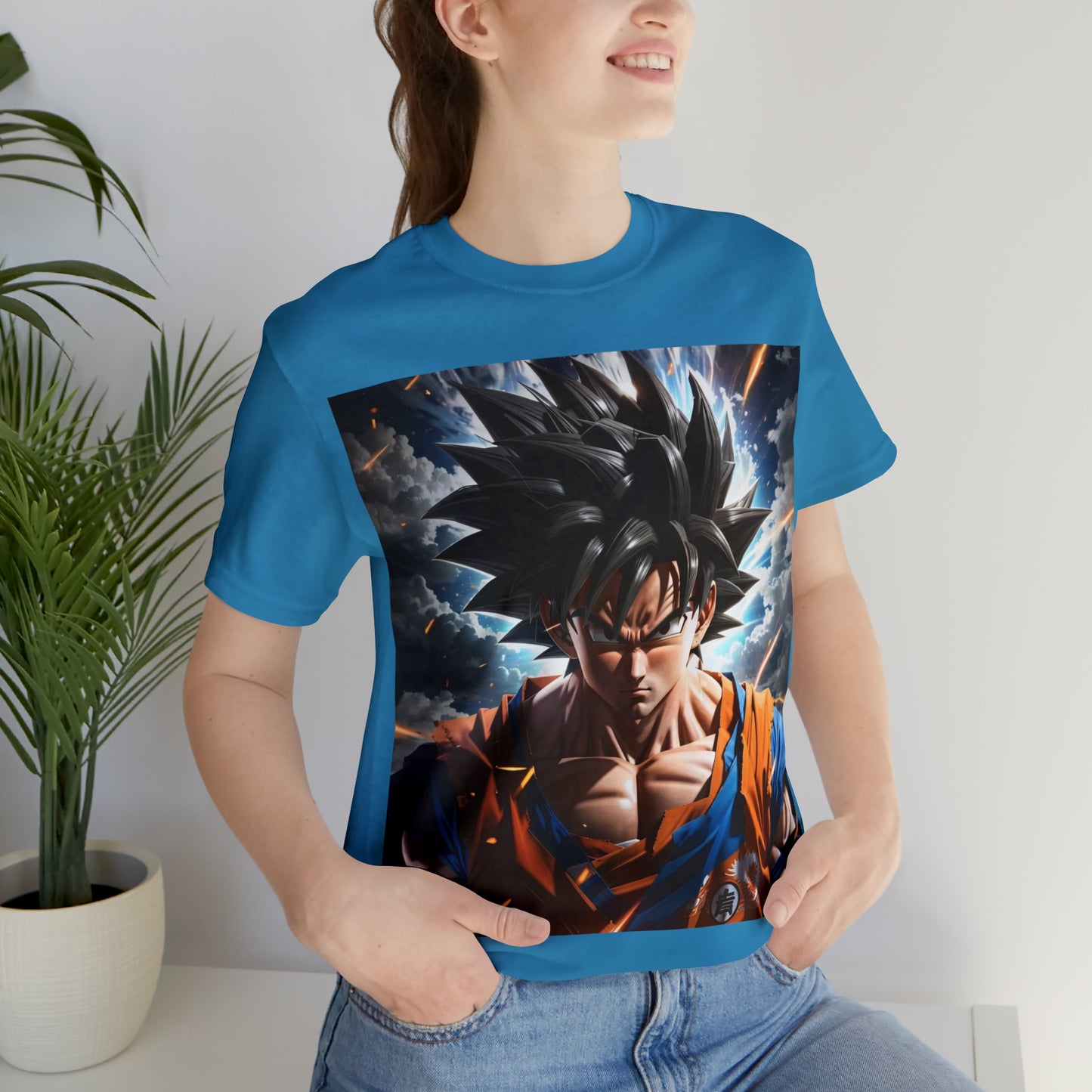 multicolor goku Short Sleeve Tee