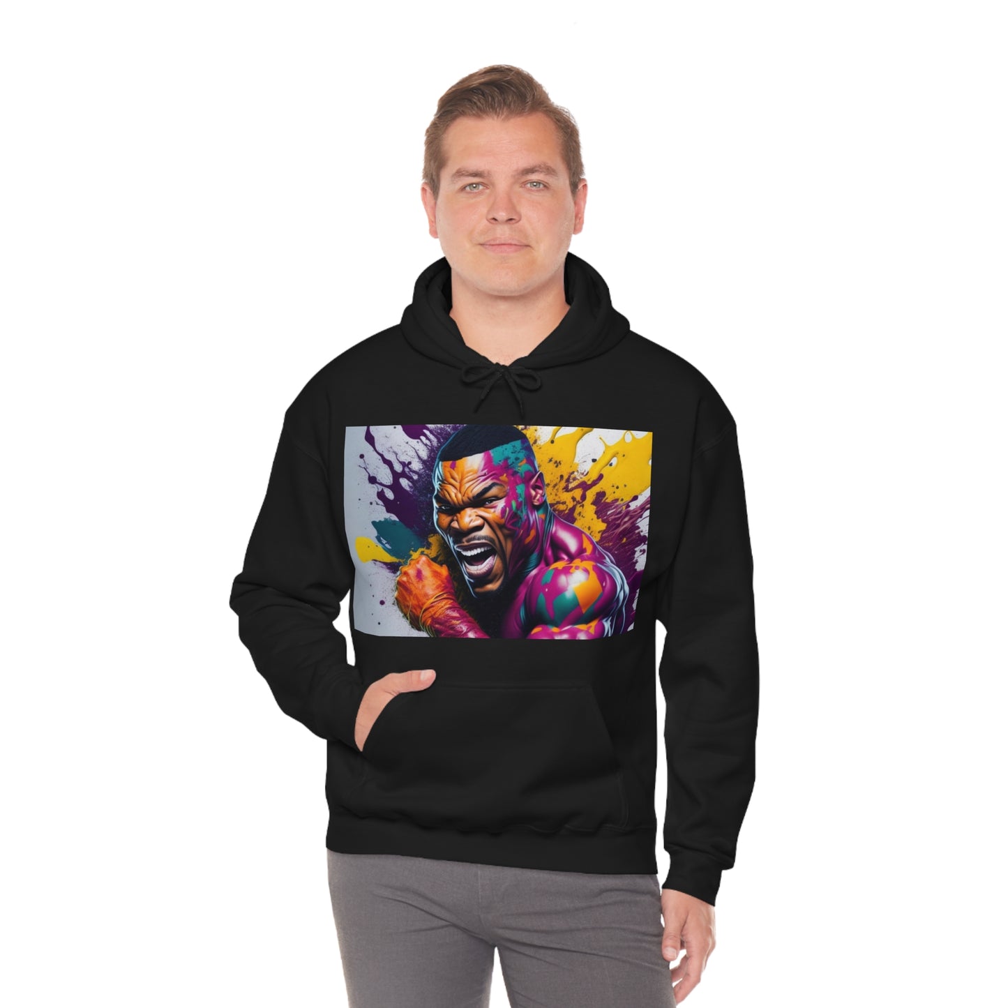 colorful mike tyson Hooded Sweatshirt