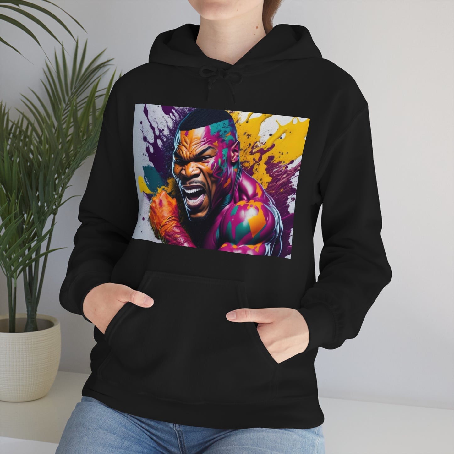 colorful mike tyson Hooded Sweatshirt