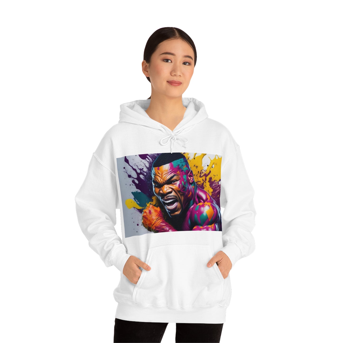 colorful mike tyson Hooded Sweatshirt