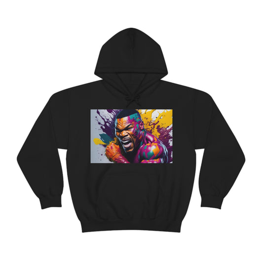 colorful mike tyson Hooded Sweatshirt