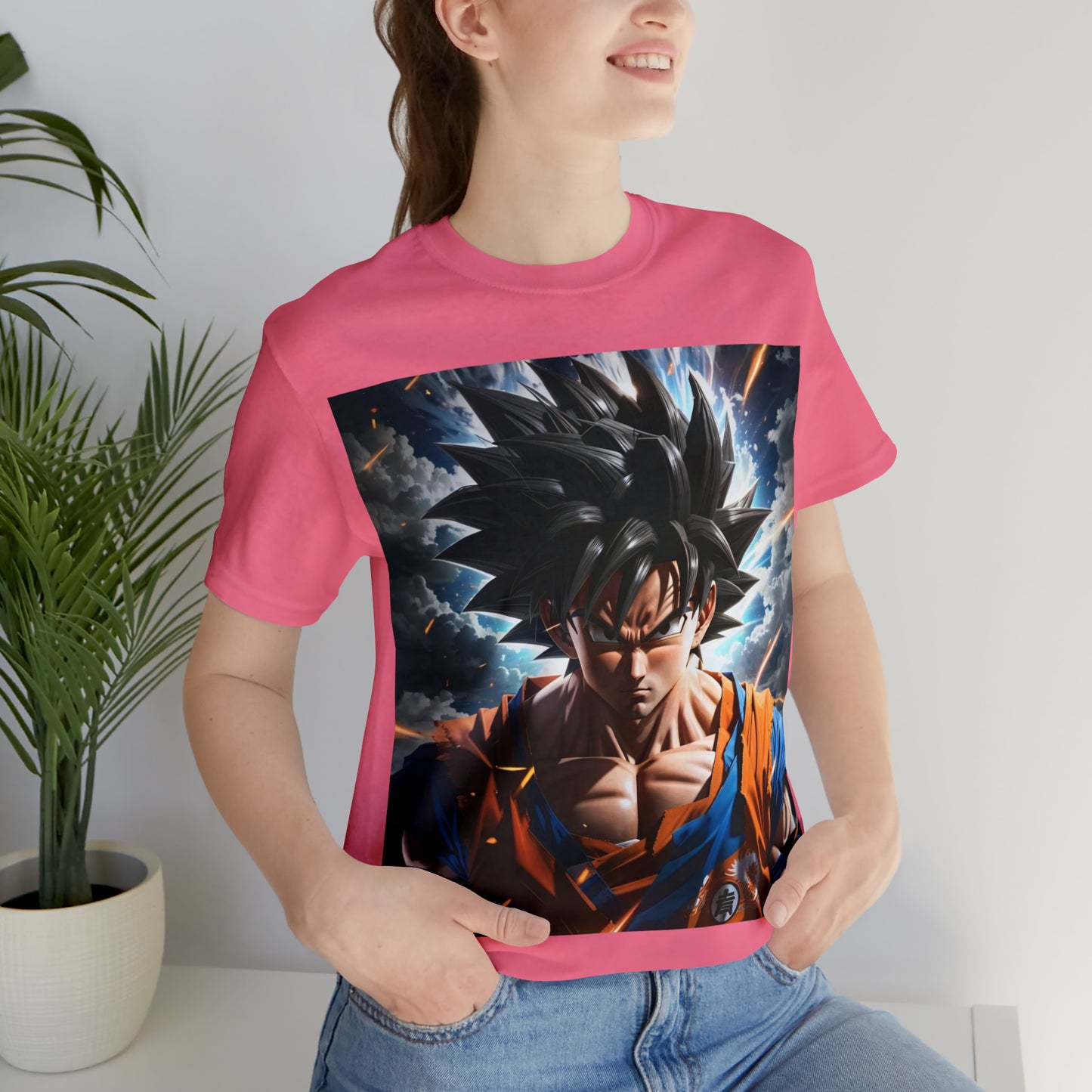 multicolor goku Short Sleeve Tee